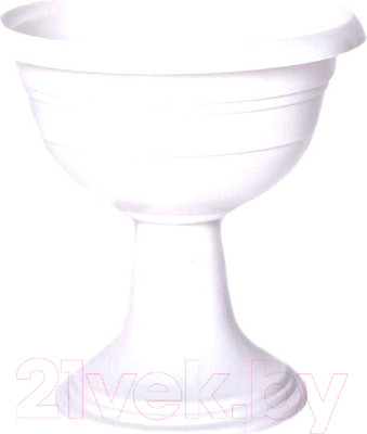 Ваза садовая Gardenplast Тюльпан / 84000 (белый)