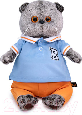 Мягкая игрушка Budi Basa Басик в голубом поло / Ks22-210