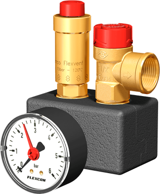 Группа безопасности Flamco Flexcon KSG 3/4" EcoPlus Для котлов до 110кВт / FL 27930