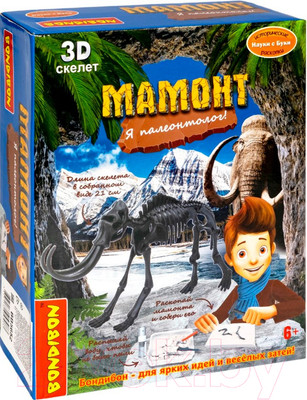 Набор для опытов Bondibon Исторические раскопки. Науки с Буки. Мамонт / ВВ5652