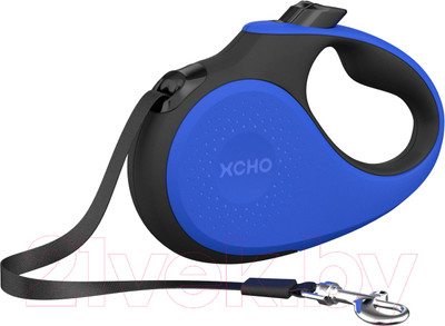 Поводок-рулетка XCHO Лента 5м (S, синий/черный)