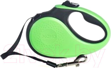 Поводок-рулетка XCHO Лента 5м (S, зеленый/черный)