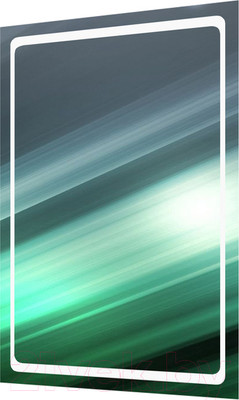 Зеркало Пекам Sandi 60x80 / Sandi-60x80dcl (с подсветкой, сенсором на взмах руки и часами)