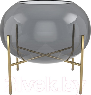 Ваза QWERTY Yumelia / 73871 (графитовый)