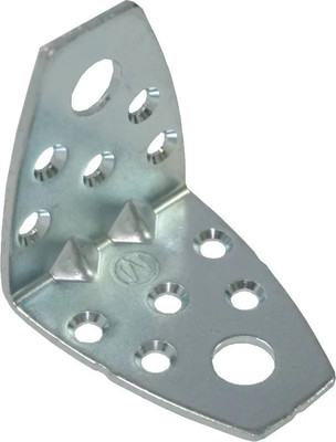 Уголок крепежный Металлист Цинк Усиленный 50x50x40x2.0 (с зенковкой)