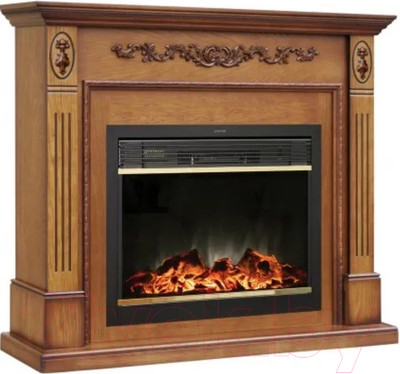 Каминокомплект Смолком Soho MB/JUP/SYM26 + Moonblaze Deluxe-s BR LT (дуб антик)