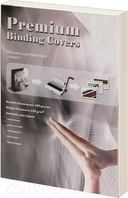 Обложки для переплета Office Kit А3 250г/м2 глянец / CS253LUX (100шт, белый)