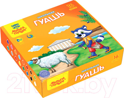 Гуашь Мульти-пульти Енот в Греции / ГК_33584 (16цв)