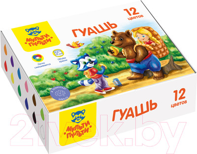 Гуашь Мульти-пульти Енот в сказке / ГК_43560 (12цв)
