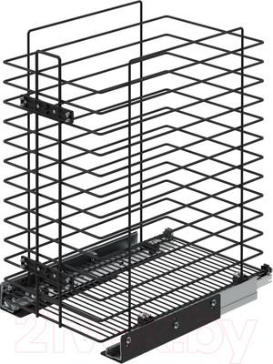 Корзина для белья выдвижная Starax S-8053-A (антрацит)