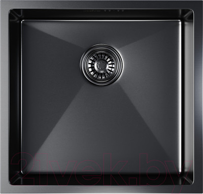 Мойка кухонная Mixline Pro 548565 (черный графит, с сифоном)