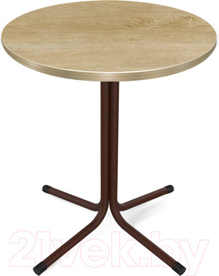 Обеденный стол Sheffilton SHT-TU7-1/60 ЛДСП (коричневый муар цинк/черный/дуб песочный)