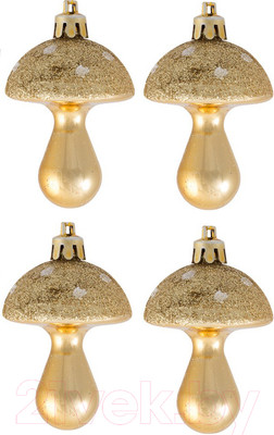 Набор елочных игрушек Волшебная страна Грибочки / 007453 (4шт)