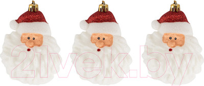 Набор елочных игрушек Волшебная страна Санты / 007468 (3шт)