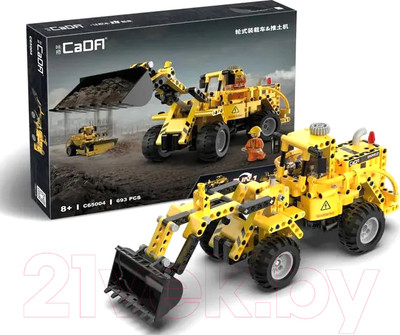 Конструктор CaDa Колесный Погрузчик и Колесный Бульдозер 2 в 1 / C65004W