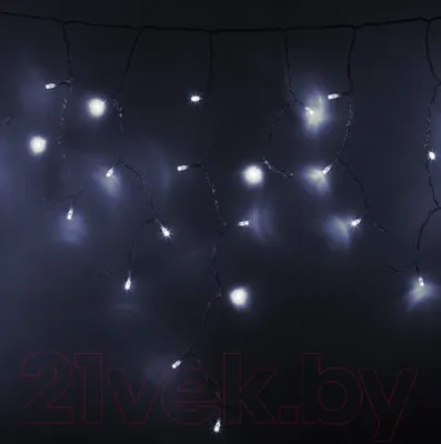 Светодиодная бахрома Neon-Night Айсикл 255-145 (4.8x0.6м, белый)