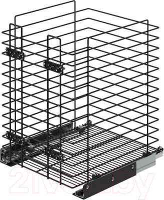 Корзина для белья выдвижная Starax S-8055-A (антрацит)