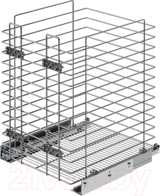Корзина для белья выдвижная Starax S-8055-C (хром)