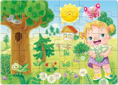Пазл Baby Toys First Puzzle Времена года. Лето / 04160 (30эл)