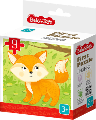 Развивающая игра Baby Toys First Puzzle Лисичка / 04152 (9эл)