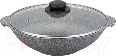 Вок Elan Gallery Гармония вкуса / 120566 (серый мрамор)