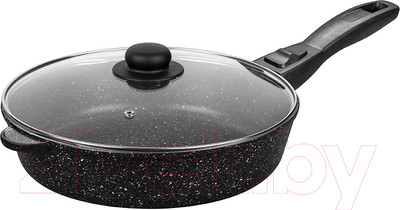 Сковорода Elan Gallery Гармония вкуса / 120138 (черный мрамор)