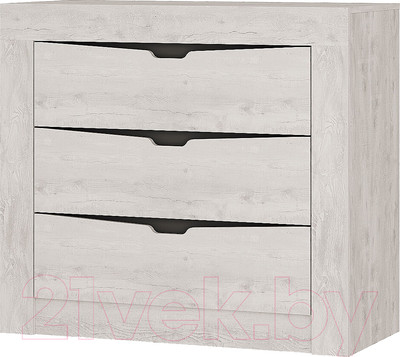 Комод BTS Леонардо КМ-13 (бетон пайн светлый/графит)