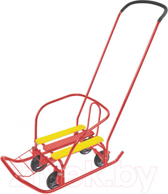 Санки детские Ника Ветерок 7 Универсал / В7У (алый)