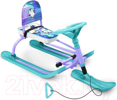 Снегокат детский Ника Twiny 1+ / TW1+/П (с пингвинятами)