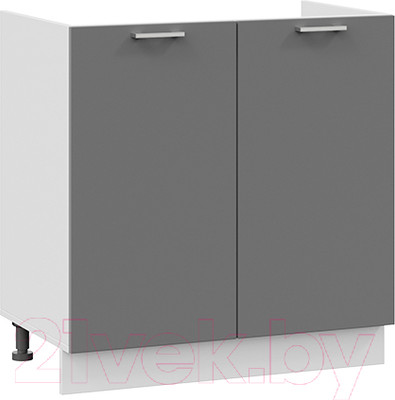 Шкаф под мойку ТриЯ Габриэлла 1Н8М (белый/титан)