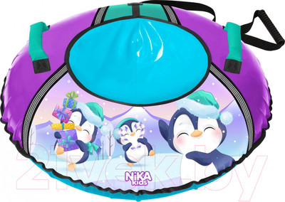 Тюбинг-ватрушка Ника ТБ1КР-85 (с пингвинами)