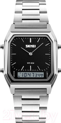 Часы наручные мужские Skmei 1220-1 (серебристый/черный)