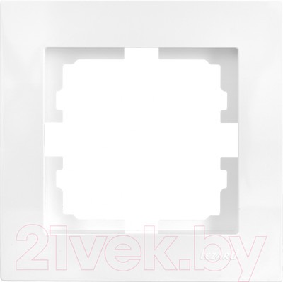 Рамка для выключателей и розеток Lezard Vesna 742-0200-146 (белый, 1 пост)