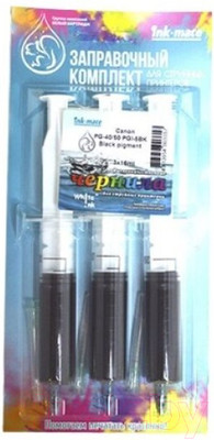 Заправочный комплект White Ink PG-40/50 PGI-5BK (3x16мл, черный пигментированный)
