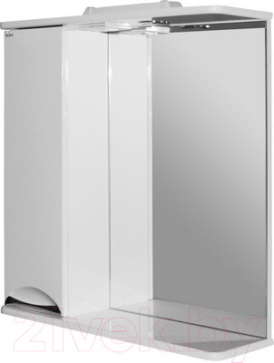Шкаф с зеркалом для ванной Mixline Этьен 65 L 534830 (с подсветкой)