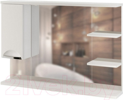 Шкаф с зеркалом для ванной Mixline Этьен 100 L 540873 (с подсветкой)