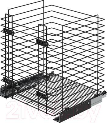 Корзина для белья выдвижная Starax S-8057-A (антрацит)