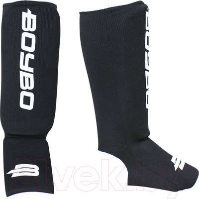 Защита голень-стопа для единоборств BoyBo BF243 (M, черный)