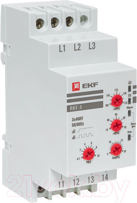 Реле контроля фаз EKF Rkf-8