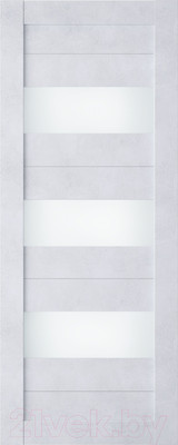 Дверь межкомнатная Bafa Техно лайт 3 80x200 (бетон снежный/сатин)