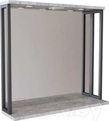 Зеркало Mixline Бруклин 80 543942 (бетон, с подсветкой)