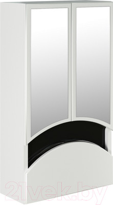 Шкаф с зеркалом для ванной Mixline Радуга 46 522476 (черный)