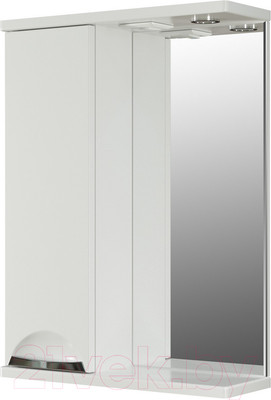 Шкаф с зеркалом для ванной Mixline Этьен 50 L 542402 (с подсветкой)