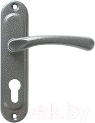 Ручка дверная ТД Метиз РФ1-55.01.01-03ПП фалевая длинная планка (серебристый)