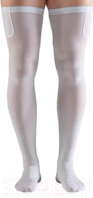 Чулки компрессионные Venoteks 1А212 1 кл.к. со вставкой (L, белый)