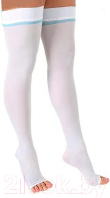 Чулки компрессионные Venoteks 2R237 2 кл.к. (XL, белый)