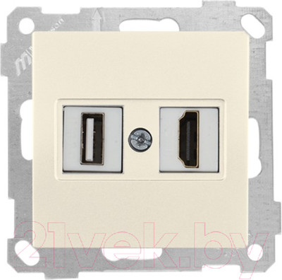 Розетка Mutlusan 2100 459 0102 (слоновая кость)