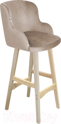 Стул барный Sheffilton SHT-ST39/S65 (латте/прозрачный лак)