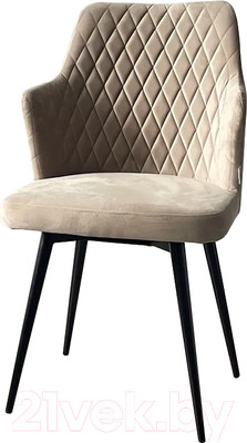 Стул M-City Herman 360 град. / 461MC04747 (латте 25 велюр/черный)