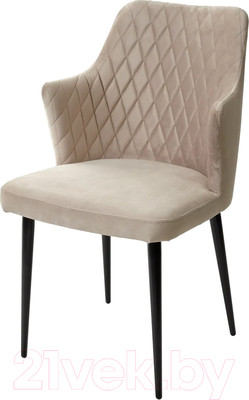 Стул M-City Herman / 461MC04443 (латте 25 велюр/черный)